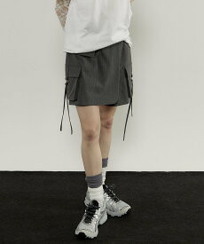 MAISON SPECIAL Suching Culotte Skirt メゾンスペシャル スカート ミニスカート グレー ブラック【送料無料】