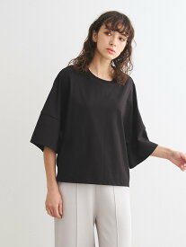 three dots Haute cotton scuba big slv T スリードッツ トップス カットソー・Tシャツ ブラック グレー ネイビー【送料無料】