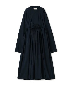 TOMORROWLAND GOODS Khadi and Co NAGAR ギャザーワンピース トゥモローランド ワンピース・ドレス ワンピース ネイビー【送料無料】