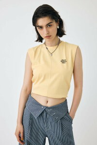 �ySALE�^60%OFF�zMOUSSY TINY LETTER SLEEVELESS �g�b�v�X �}�E�W�[ �g�b�v�X ���̑��̃g�b�v�X �z���C�g �l�C�r�[