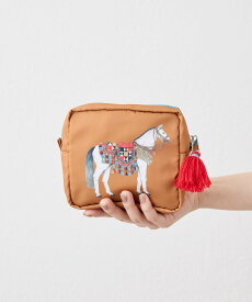 ear PAPILLONNER sampo×earホースポーチ イア パピヨネ 財布・ポーチ・ケース その他の財布・ポーチ・ケース ブラウン ブラック