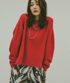 【SALE／51%OFF】GLOBAL WORK 吉高由里子さん着用/フワフワHugmeクループルオーバー/577885 グローバルワーク トップス ニット レッド ピンク イエロー ブルー