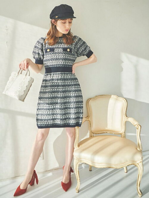 31 Sons De Mode ツイーディーニットミニワンピ Rakuten Fashion 楽天ファッション 旧楽天ブランドアベニュー Ca6008