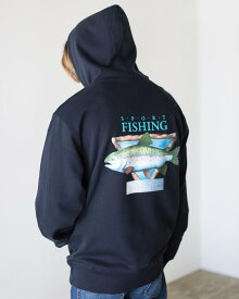 【SALE／70%OFF】BEAMS T BEAMS / SPORT FISHING スウェット パーカ ビームス アウトレット トップス スウェット・トレーナー ベージュ ネイビー