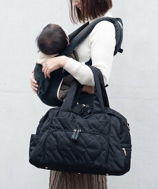 【SALE／40%OFF】aroco マルチ収納2wayマザーズバッグ トート キルティング 撥水 旅行 ボストン ヴィータフェリーチェ マタニティウェア・ベビー用品 マザーズバッグ・おむつポーチ ブラック ブルー グレー ホワイト【送料無料】