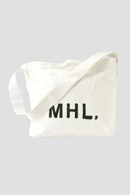 MHL. HEAVY COTTON CANVAS マーガレット・ハウエル バッグ その他のバッグ ホワイト ブラック【送料無料】