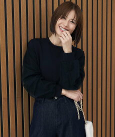 【SALE／50%OFF】自由区 【カタログ掲載・洗える】マットストレッチダンボール スウェット ジユウク トップス スウェット・トレーナー ネイビー グレー ブルー【送料無料】