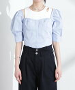 パフスリーブビスチェトップス