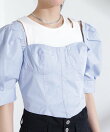 パフスリーブビスチェトップス
