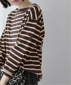 La Totalite 【洗える】Le Minor/ルミノア ボーダープルオーバー ラ トータリテ トップス カットソー・Tシャツ ブラック ブラウン【送料無料】