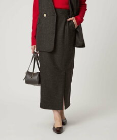 【SALE／50%OFF】UNITED ARROWS green label relaxing [size SHORTあり]スラブ サイド スリット タイト スカート ユナイテッドアローズ グリーンレーベルリラクシング スカート ロング・マキシスカート ホワイト ネイビー ブラウン【送料無料】