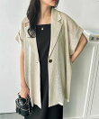 メッシュフレンチスリーブテーラードジャケット