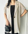 メッシュフレンチスリーブテーラードジャケット