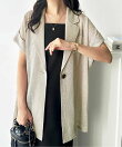 メッシュフレンチスリーブテーラードジャケット