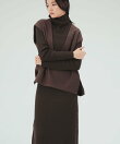 ジレ セット リブ ニット ワンピース(セットアイテム) 26AW 秋新作 ロングシーズン 着回し イージーケア