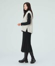 ジレ セット リブ ニット ワンピース(セットアイテム) 26AW 秋新作 ロングシーズン 着回し イージーケア