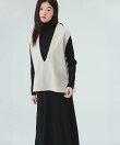 ジレ セット リブ ニット ワンピース(セットアイテム) 26AW 秋新作 ロングシーズン 着回し イージーケア