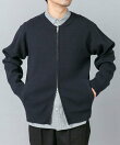 『マシンウォッシャブル』コットンミラノリブニットジップブルゾン