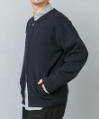 『マシンウォッシャブル』コットンミラノリブニットジップブルゾン