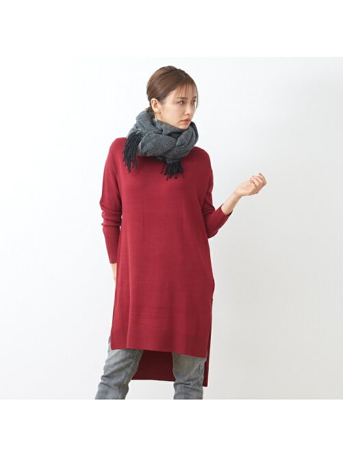 Abahouse Mavie Ecru ニットチュニックワンピース Rakuten Fashion 楽天ファッション 旧楽天ブランドアベニュー Aq6009