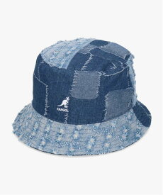 KANGOL KANGOL DENIM MASHUP BUCKET オーバーライド 帽子 ハット ブルー【送料無料】