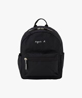 agnes b. ENFANT キッズ ロゴ ミニリュックサック アニエスベー バッグ リュック・バックパック ブラック…