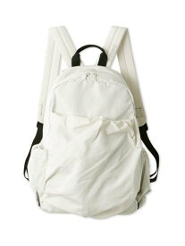 emmi 【ONLINE限定カラー】eco 撥水ギャザーボディーバックパック エミ バッグ リュック・バックパック グリーン ホワイト ブラック ベージュ ブルー グレー パープル レッド【送料無料】