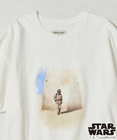 FREAK'S STORE 別注 / STAR WARS/ プリント半袖Tシャツ 【限定展開】 フリークスストア トップス カットソー・Tシャツ ホワイト ブラック【送料無料】