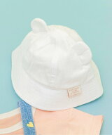 BREEZE Bpop 耳付きお出かけ帽子 エフオーオンラインストア 帽子 その他の帽子 ホワイト