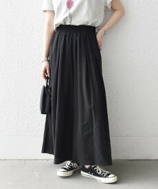 SHIPS any SHIPS any:＜手洗い可能＞ギャザー ガウチョ イージー パンツ シップス パンツ その他のパンツ ブラック グレー【送料無料】