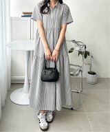 【SALE／35%OFF】GeeRA サッカーティアードハーフジップワンピース ジーラ ワンピース・ドレス ワンピー…