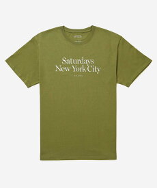Saturdays NYC Miller Standard Ss Tee サタデーズ　ニューヨークシティ トップス カットソー・Tシャツ ブラック ホワイト カーキ【送料無料】