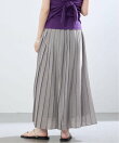 ボイルシアープリーツスカート