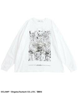CONVERSE TOKYO �yCLAMP�z�w���@�R�m���C�A�[�X�xGRAPHIC LONGSLEEVE TEE �R���o�[�X�g�E�L���E �g�b�v�X �J�b�g�\�[�ET�V���c �z���C�g�y���������z
