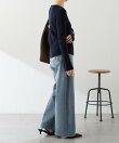 スキッパーリブニット