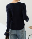 スキッパーリブニット