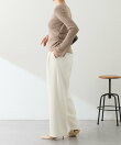 スキッパーリブニット
