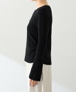 スキッパーリブニット