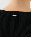 スキッパーリブニット