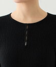 スキッパーリブニット