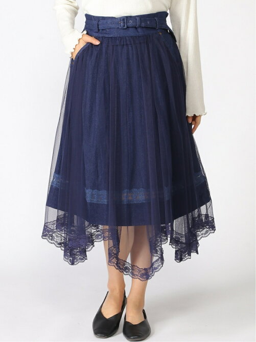 Axes Femme W デニム チュールスカート Rakuten Fashion 楽天ファッション 旧楽天ブランドアベニュー Cs7011