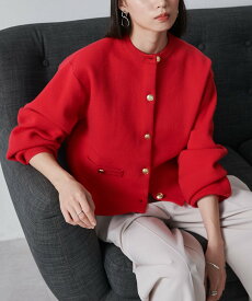 【SALE／45%OFF】Ranan Ranan/(W)MTゴールド調ボタンニットカーデ ラナン トップス カーディガン ブラウン ピンク ネイビー グレー ベージュ ホワイト レッド ブラック