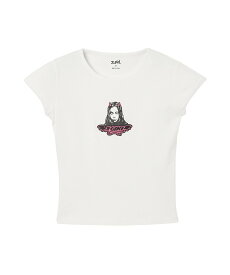 X-girl DEVIL FACE S/S BABY TEE エックスガール トップス カットソー・Tシャツ レッド ブラック ホワイト【送料無料】