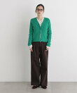 CICA&UVカット加工Vネックリブカーディガン