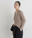 CICA&UVカット加工Vネックリブカーディガン