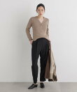 CICA&UVカット加工Vネックリブカーディガン