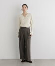 CICA&UVカット加工Vネックリブカーディガン