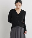 CICA&UVカット加工Vネックリブカーディガン
