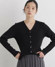 CICA&UVカット加工Vネックリブカーディガン