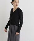 CICA&UVカット加工Vネックリブカーディガン